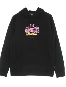 Felpa Cappuccio Uomo Erostika Hoodie X Rockin' Jelly Bean Black