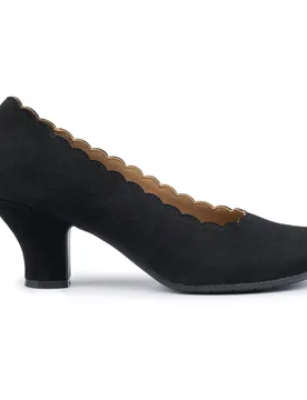 Women's Wide Fit 'Jive' Court Shoes in Black Size: 9 - Black - Size: 9 - Hotter - FashionsVida