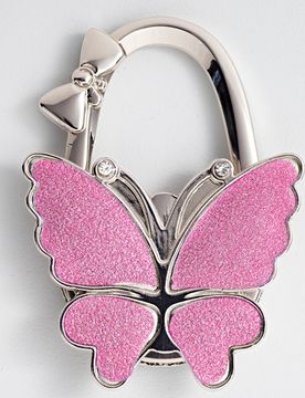 Handtaschenhalter „Schmetterling” pink