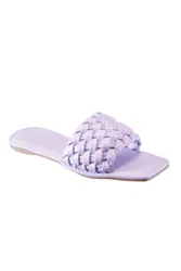 Slider Flat Mules - Purple - Size: 7