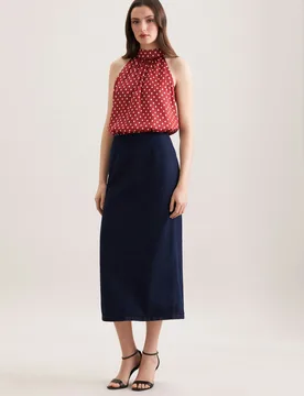 Pencilskirt aus Dark Denim Blau 40 - Seidensticker.com - FashionsVida