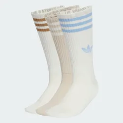 Calze 3-Stripes High (3 paia) 37-39 Off White / Bliss / Off White