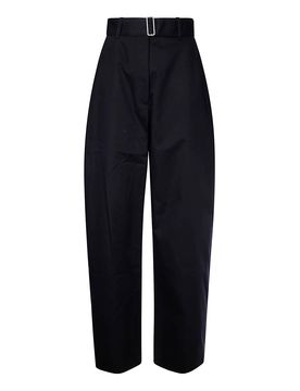 Pantaloni a gamba tonda con cintura