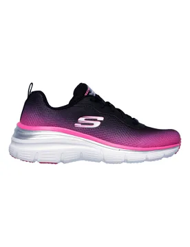 Scarpe sportive nero e rosa con memory foam Fashion Fit Build Up 40 - Skechers - FashionsVida