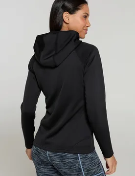 Women's Chakra Active Hoodie Hoody Lightweight in Black Size: 6 - Black - Size: 6 - Mountain Warehouse - FashionsVida
