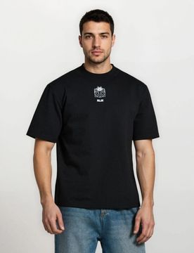 T-shirt in cotone con stampa Felix the Cat - nero
