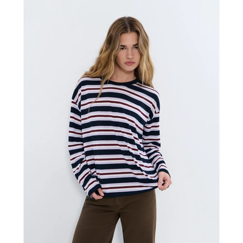 Camiseta de mujer de rayas - Brownie - FashionsVida