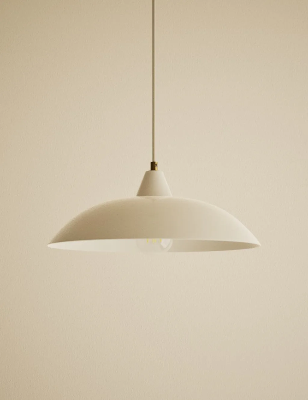 M&S Metal Pendant Light Ivory - M&S - FashionsVida