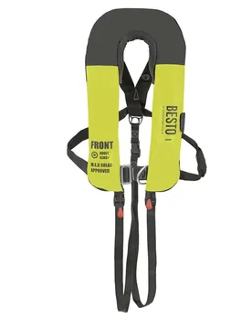N Solas Twin Wipe Clean Life Jacket Yellow / Black One Size unisex - Besto - FashionsVida