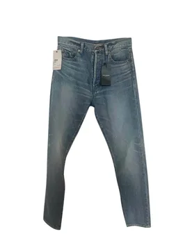 Slim Fit Distressed D13 Jeans - Saint Laurent - FashionsVida