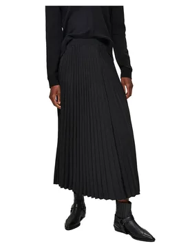 Gonna Alexis Mid Waist Midi Black 38 - Selected - FashionsVida