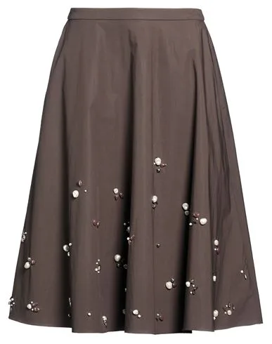 Falda midi Mujer Marrón 3 Mujer - Dorothee Schumacher - FashionsVida