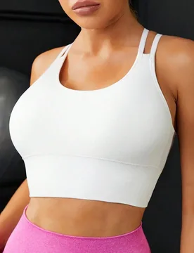 Sujetador deportivo para mujer con espalda cruzada - Shein - FashionsVida