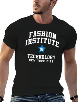 NYC Fashion Institute - Curved College Font T-Shirt Big Size Short Sleeve Tee for Men - Aliexpress - FashionsVida