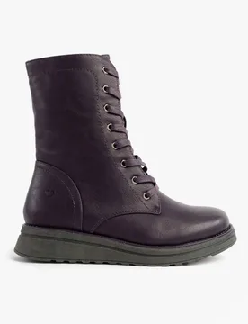 Martina4 Womens Ankle Boots Purple - Size Uk 4 - Heavenly Feet - FashionsVida