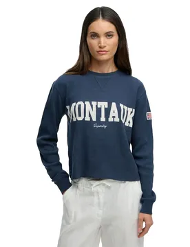 T-shirt à Manches Longues Ath Essential Graphic Lauren Navy S