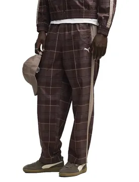 Pantalon De Survêtement T7 Relaxed Tartan Woven Op Chocolate Fondue XL