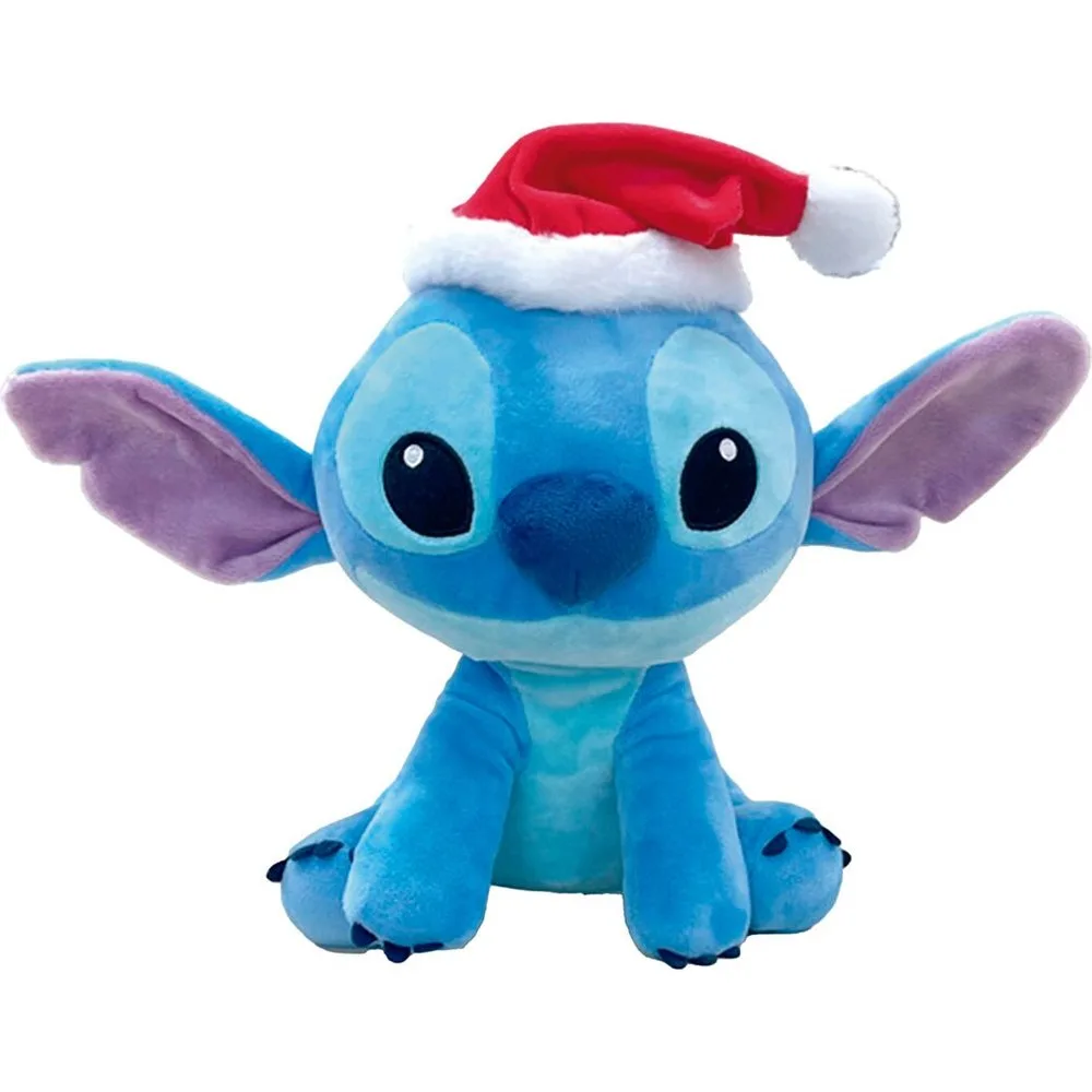 Peluche Stitch gorro Papa Noel 25cm Disney - Simba - FashionsVida