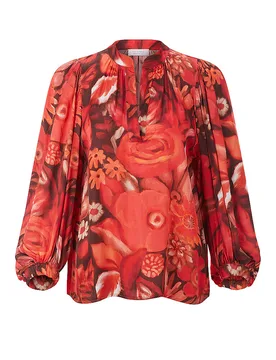 Richroyal T-shirt blouse rouge 38 - Richroyal - FashionsVida