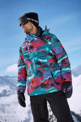Snowstorm Mens Waterproof Snow Jacket - Red