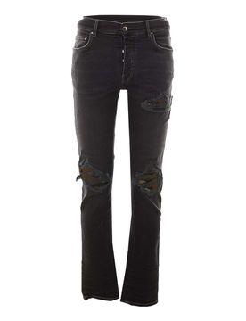 Amiri jeans mx1 mimetici neri