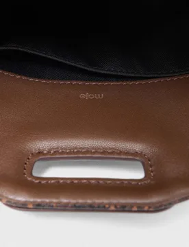 Bandolera mini de piel efecto pitón multiposición - Maje - FashionsVida