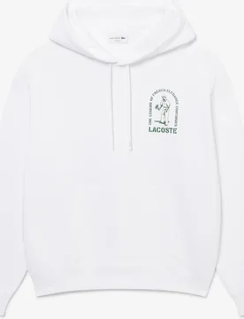 Sudadera de hombre con capucha de corte amplio con estampado en - Lacoste - FashionsVida
