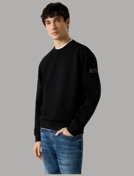 Felpa Uomo Scuba Nera con Logo - Stile e Comfort