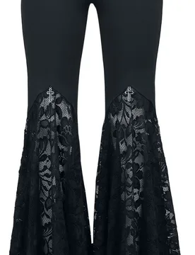 Gothic Stoffhose - Mystical Woods - S bis XL - für Damen - Größe L - schwarz - Frauen - female - Gothicana by EMP - FashionsVida