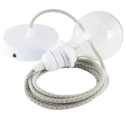 Cables Lampe Suspendue Pendel Pour Abat-jour Rd62 Lozenge 1 M Green Thyme / White One Size