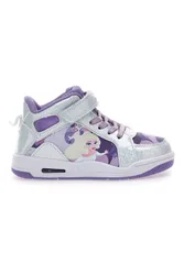 Sneakers bianche con dettagli viola D13188MC 28