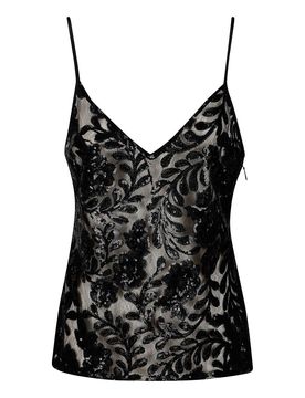 Top Pin Paillettes in pizzo