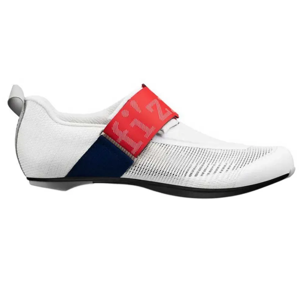 Scarpe Da Strada Transiro Hydra Aeroweave Carbon White/ Red / Blue - Fizik - FashionsVida
