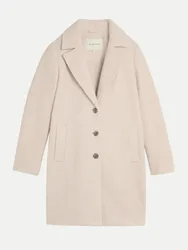 Bouclé-Mantel Beige M