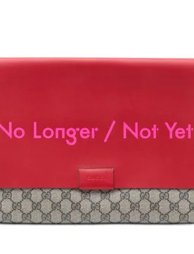 GG Supreme No Longer Not Yet Clutch - Gucci - FashionsVida