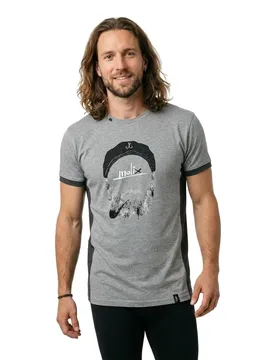 Fisherman Short Sleeve T-shirt Melange Grey S Men - Molix - FashionsVida