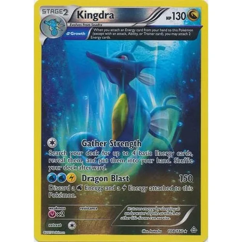 Pokemon XY Primal Clash 108/160 Kingdra (Reverse Holo) - Pokémon - FashionsVida