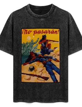 No Pasaran T-Shirt Plus Size Outdoor Casual Top - Aliexpress - FashionsVida