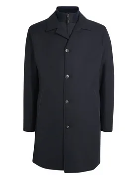 Canali Detachable Hood Overcoat - Canali - FashionsVida