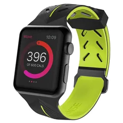 Sangle Action Band Apple Watch Black / Yellow 38/40 mm unisex