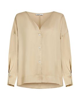 Blusenshirt marrón claro S
