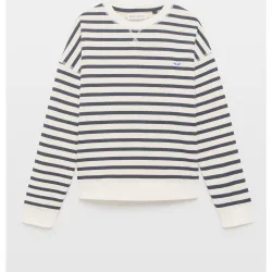 Sudadera de mujer rayas manga ranglan