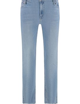 Dazzler Ankle Fray Straight-Leg Jeans