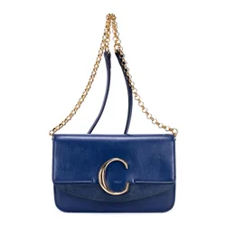Chloe Pre-Owned Womens C Bag Shoulder Bag - Blue - One Size