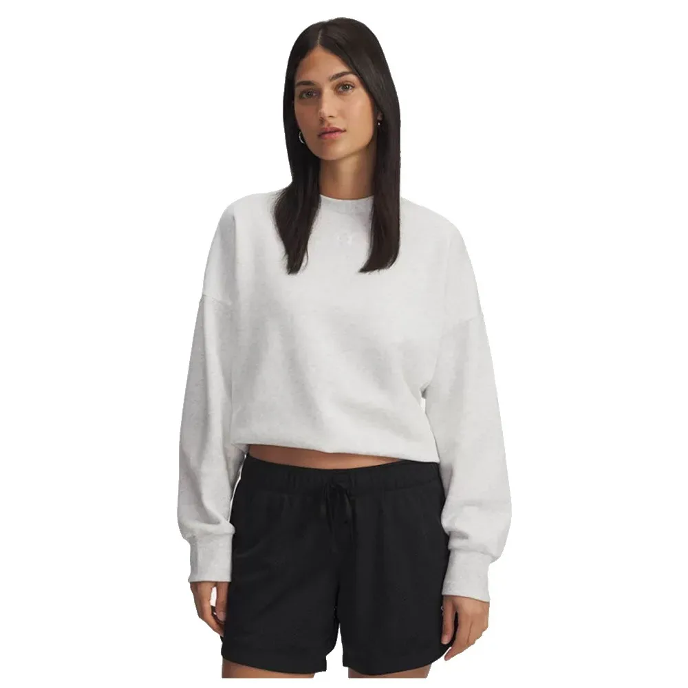 Sweat-shirt Rival Fleece Oversized Crew Gray / White S - Under armour - FashionsVida