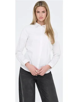 Camisa de mujer básica de manga larga - Only - FashionsVida