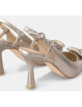 Zapatos de salón de mujer destalonado y detalle de pedrería - Alma en Pena - FashionsVida