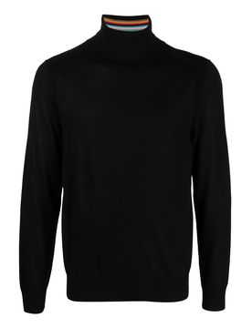 Maglia a collo alto in lana