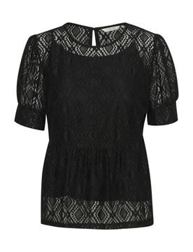 Cream Blusa 'Remi' negro
