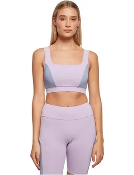 Soutien-gorge De Sport Color Block Lilac / Viola Blue / Soft Sea Graass XL - Urban classics - FashionsVida
